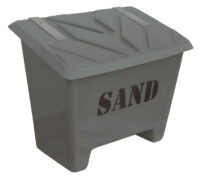 Sandlåda - 130 liter för förvaring av sand vikt 14 kg färg grå